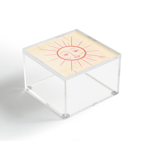 Little Om Celestial Sun cream Acrylic Box