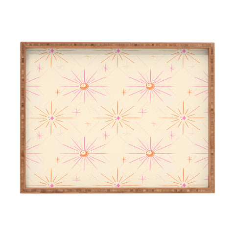 Little Om Pattern Little Moon cream Rectangular Tray