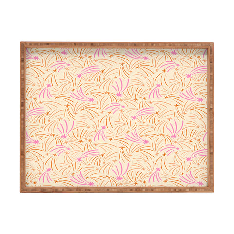 Little Om Pattern Shooting Stars cream Rectangular Tray