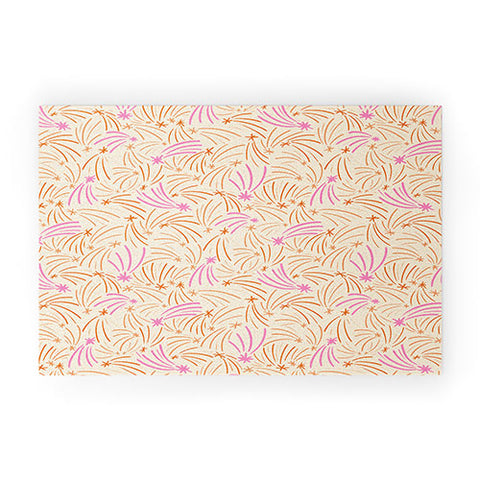 Little Om Pattern Shooting Stars cream Welcome Mat