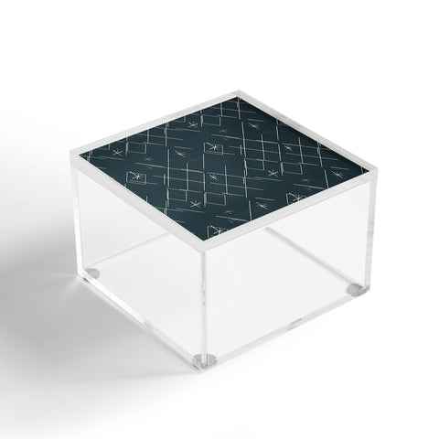 Little Om Starry Web navy Acrylic Box