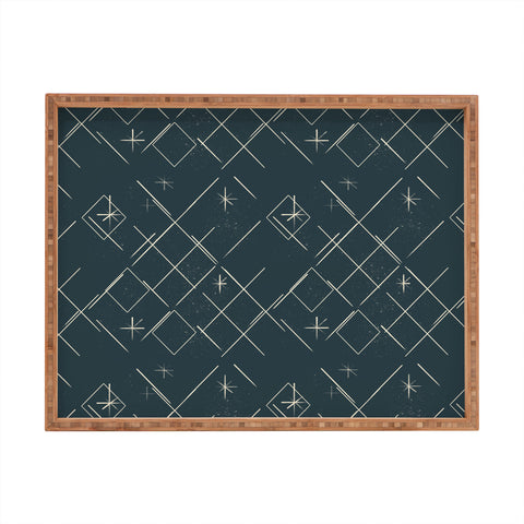 Little Om Starry Web navy Rectangular Tray