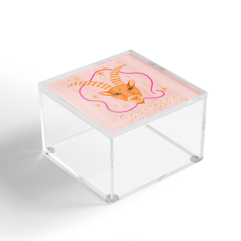 Little Om Zodiac Sign Capricorn Acrylic Box