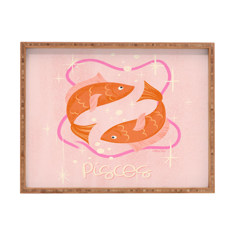 Little Om Zodiac Sign Pisces Rectangular Tray