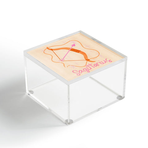 Little Om Zodiac Sign Sagittarius Acrylic Box