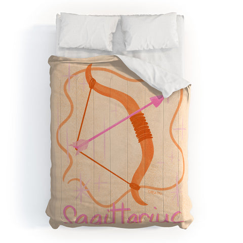 Little Om Zodiac Sign Sagittarius Comforter