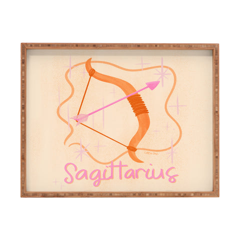Little Om Zodiac Sign Sagittarius Rectangular Tray