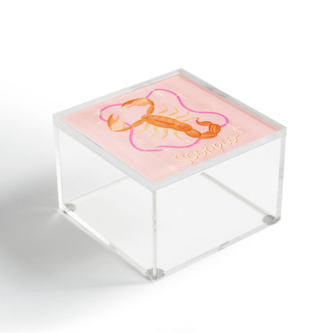 Little Om Zodiac Sign Scorpio Acrylic Box