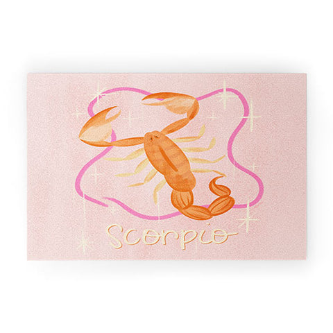 Little Om Zodiac Sign Scorpio Welcome Mat
