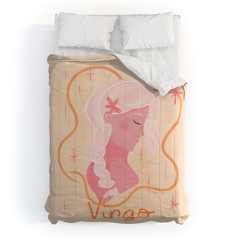 Little Om Zodiac Sign Virgo Comforter