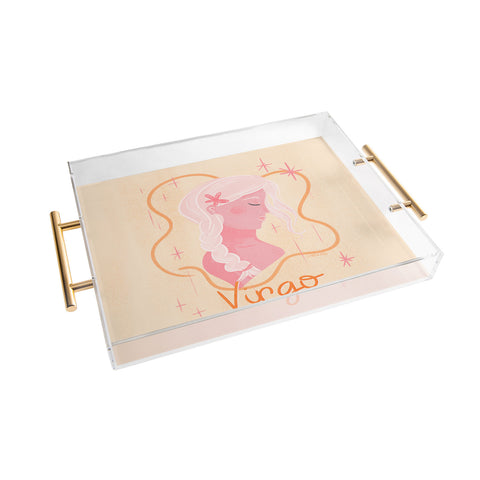 Little Om Zodiac Sign Virgo Acrylic Tray