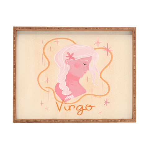 Little Om Zodiac Sign Virgo Rectangular Tray