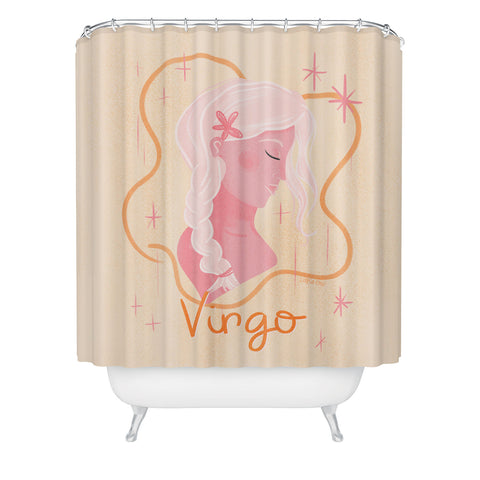 Little Om Zodiac Sign Virgo Shower Curtain