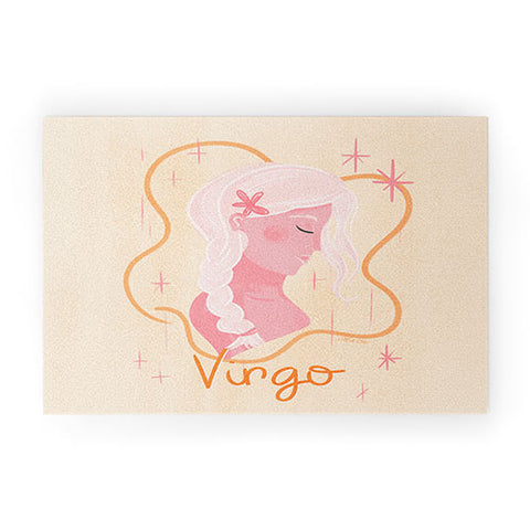 Little Om Zodiac Sign Virgo Welcome Mat