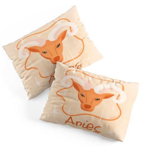 Little Om Zodiac Signs Aries Pillow Shams
