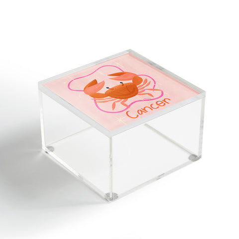 Little Om Zodiac Signs Cancer Acrylic Box