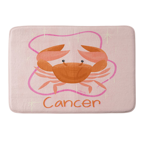 Little Om Zodiac Signs Cancer Memory Foam Bath Mat