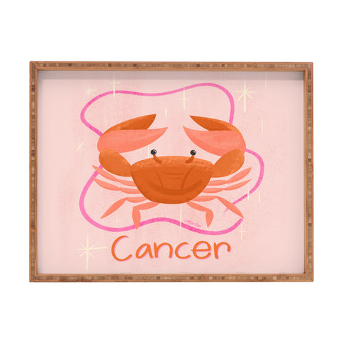 Little Om Zodiac Signs Cancer Rectangular Tray
