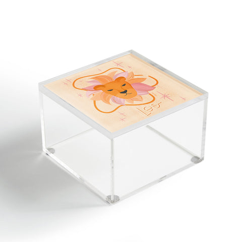 Little Om Zodiac Signs Leo Acrylic Box