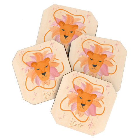 Little Om Zodiac Signs Leo Coaster Set