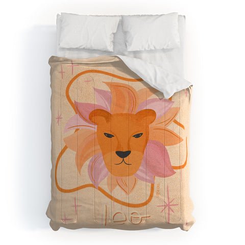 Little Om Zodiac Signs Leo Comforter