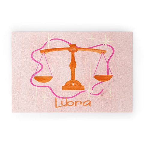 Little Om Zodiac Signs Libra Welcome Mat