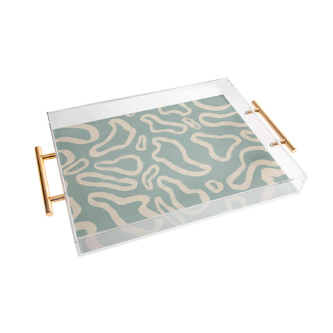 Lola Terracota Organical shapes 443 Acrylic Tray