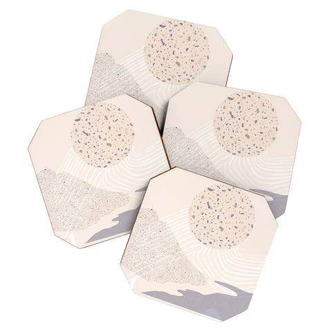 Lola Terracota Soft landscape Coaster Set