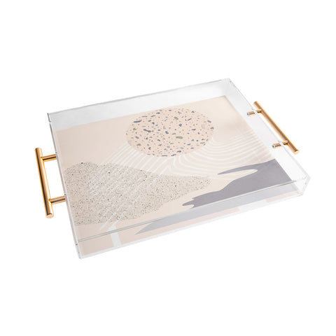 Lola Terracota Soft landscape Acrylic Tray