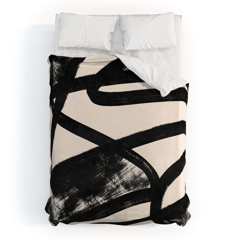Lola Terracota That was a cow Abstraction Duvet Cover
