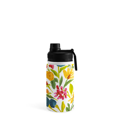 LouBruzzoni Artsy colorful wildflowers Water Bottle