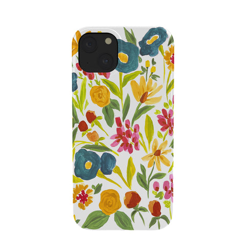 LouBruzzoni Artsy colorful wildflowers Phone Case