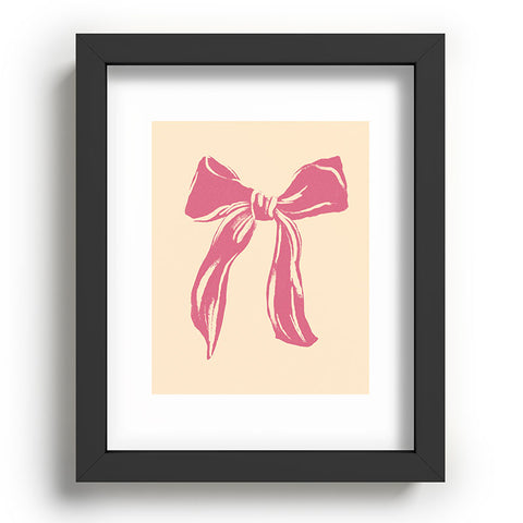 LouBruzzoni Big Pink Ribbon Recessed Framing Rectangle