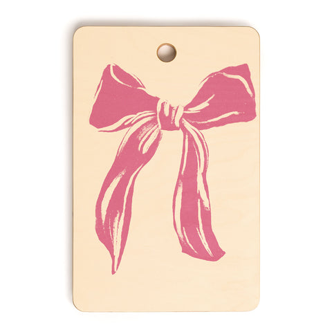 LouBruzzoni Big Pink Ribbon Cutting Board Rectangle