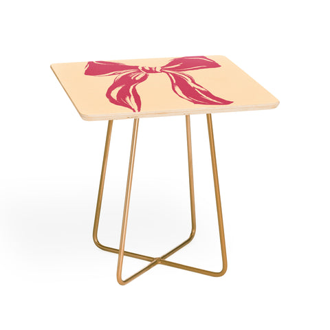 LouBruzzoni Big Pink Ribbon Side Table
