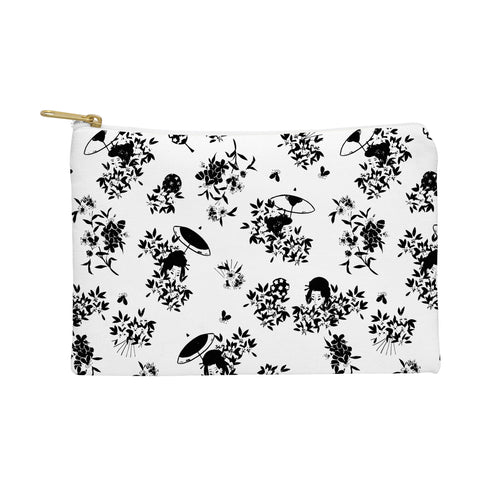 LouBruzzoni Black and white oriental pattern Pouch