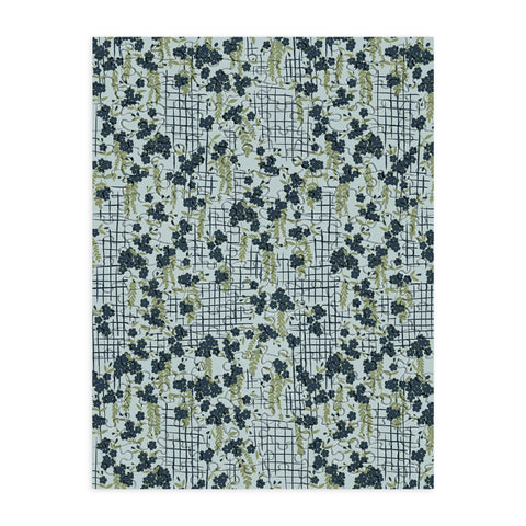 LouBruzzoni Blue flowers and checks Puzzle