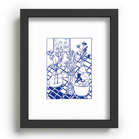 LouBruzzoni Blue line vases Recessed Framing Rectangle