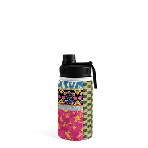 LouBruzzoni Boho Colorful Patch Water Bottle