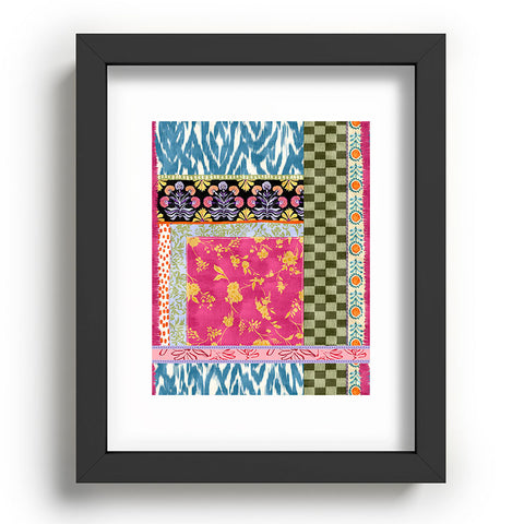 LouBruzzoni Boho Colorful Patch Recessed Framing Rectangle