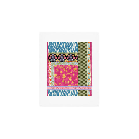 LouBruzzoni Boho Colorful Patch Art Print