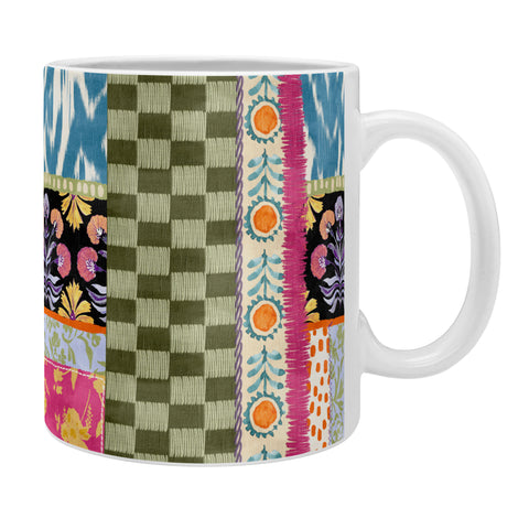 LouBruzzoni Boho Colorful Patch Coffee Mug