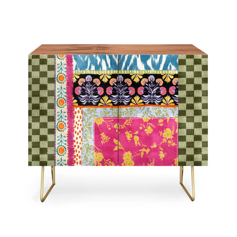 LouBruzzoni Boho Colorful Patch Credenza