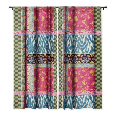 LouBruzzoni Boho Colorful Patch Blackout Non Repeat