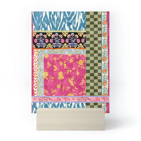 LouBruzzoni Boho Colorful Patch Mini Art Print