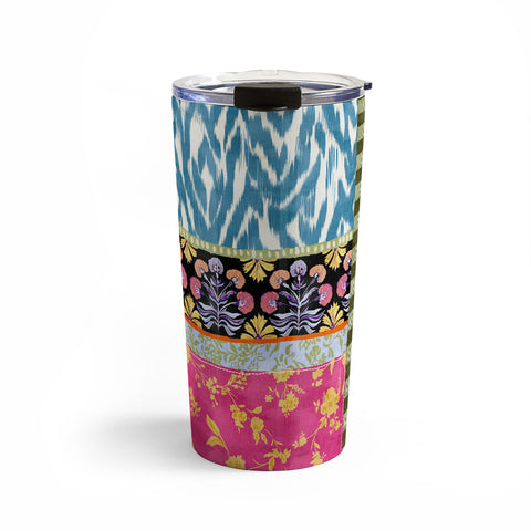 LouBruzzoni Boho Colorful Patch Travel Mug