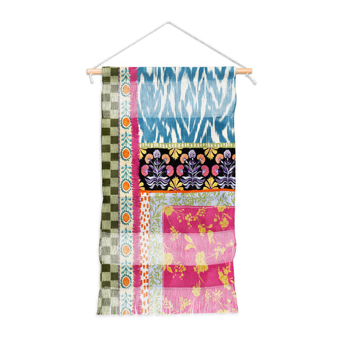LouBruzzoni Boho Colorful Patch Wall Hanging Portrait