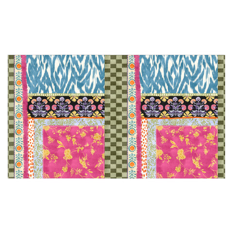 LouBruzzoni Boho Colorful Patch Tablecloth