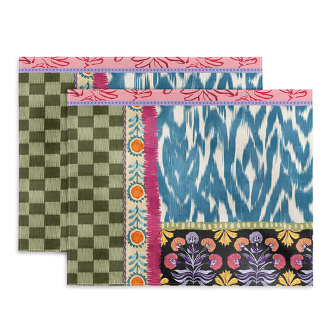LouBruzzoni Boho Colorful Patch Placemat