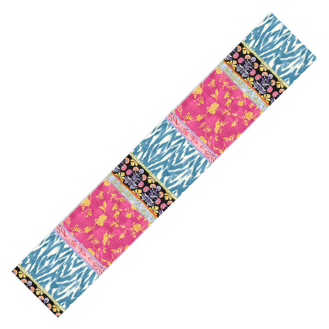 LouBruzzoni Boho Colorful Patch Table Runner